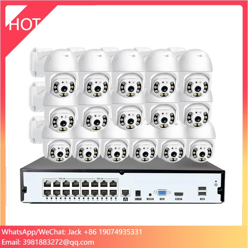 Home Security And Camera Systems - Colorvu Kabelgebundenes CCTV-Kamera-NVR-Kit 5MP PTZ-Kameras mit