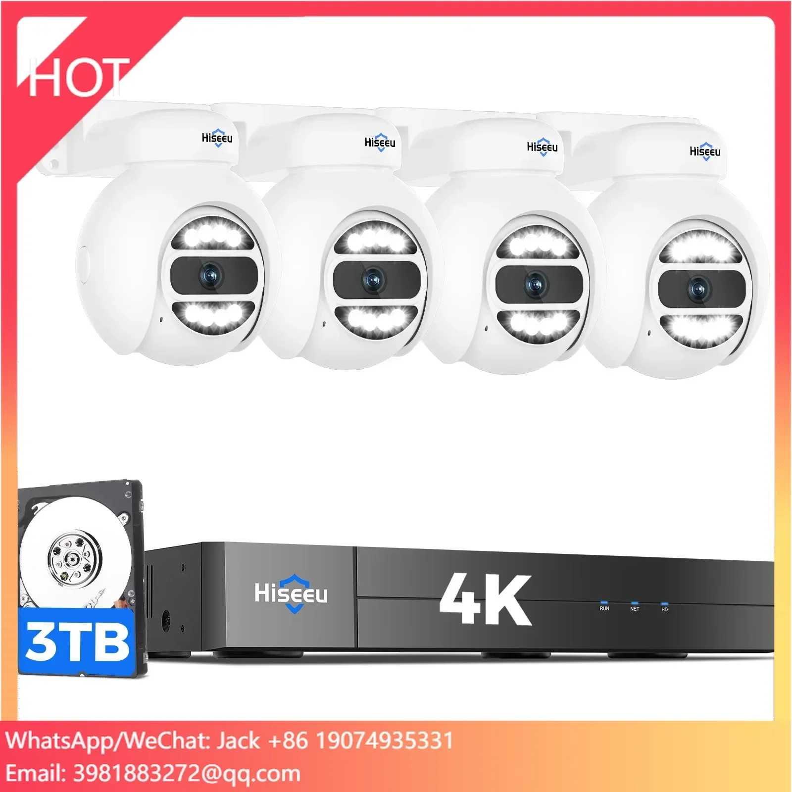 Home Security And Camera Systems - Hiseeu Automatische Verfolgung 5MP PoE NVR