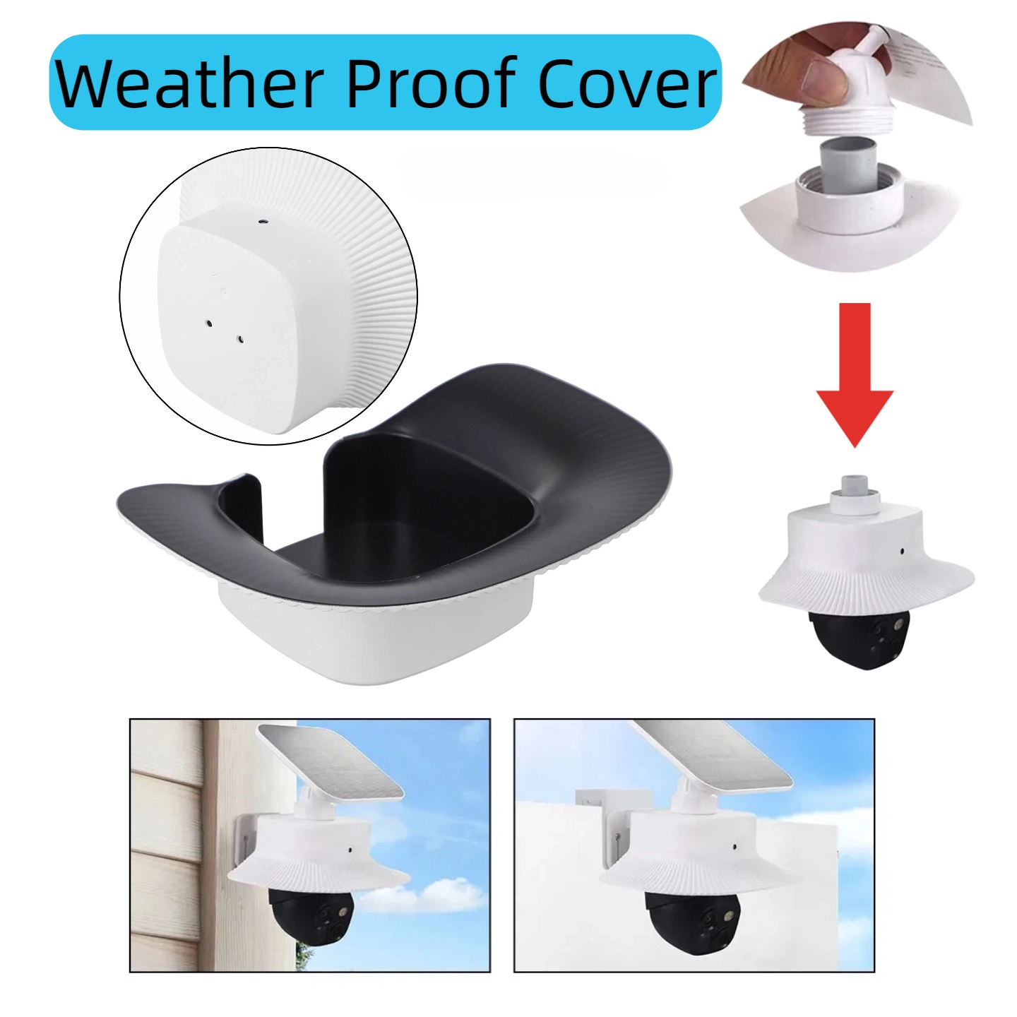 Home Security Eufy - ABS wetterfeste Abdeckung für Eufy S340,
