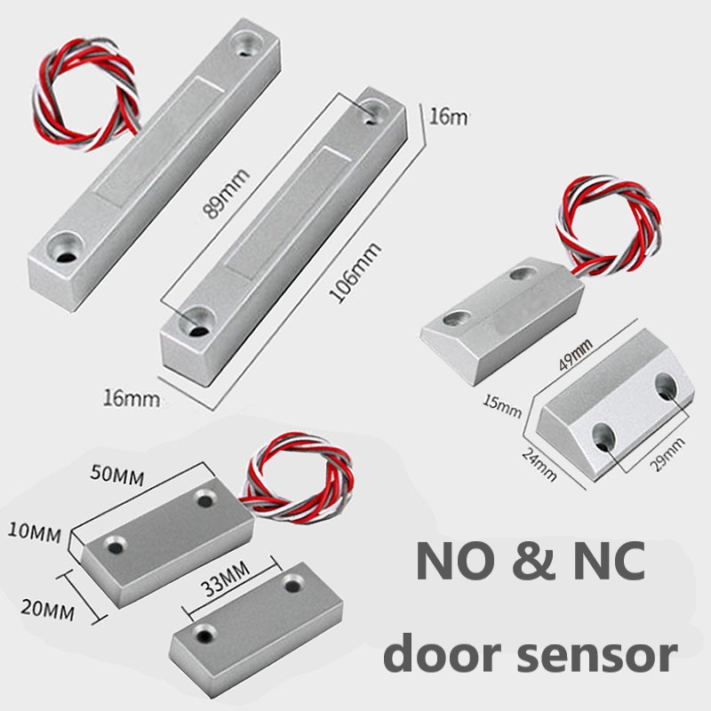 Window Alarm Sensor - NC NO Türsensor, kabelgebundenes Kabel, Fenster,