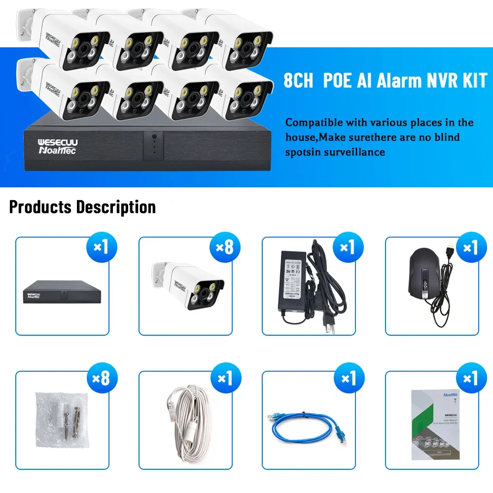 Home Security And Camera Systems - Hersteller 5MP 4K 8MP 4 8