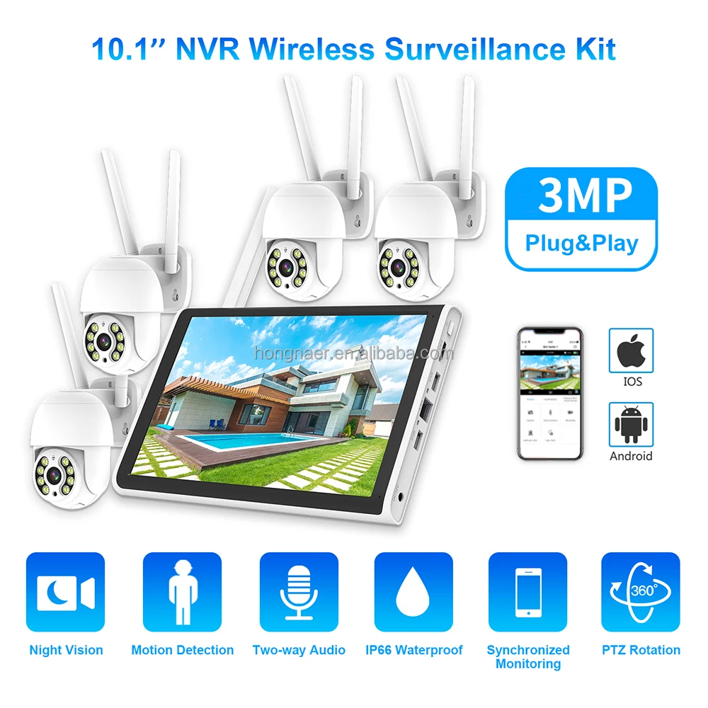 2026 Hongnaer 3MP 4-Kanal WLAN – Home Security And Camera Systems Bewertung und Preis