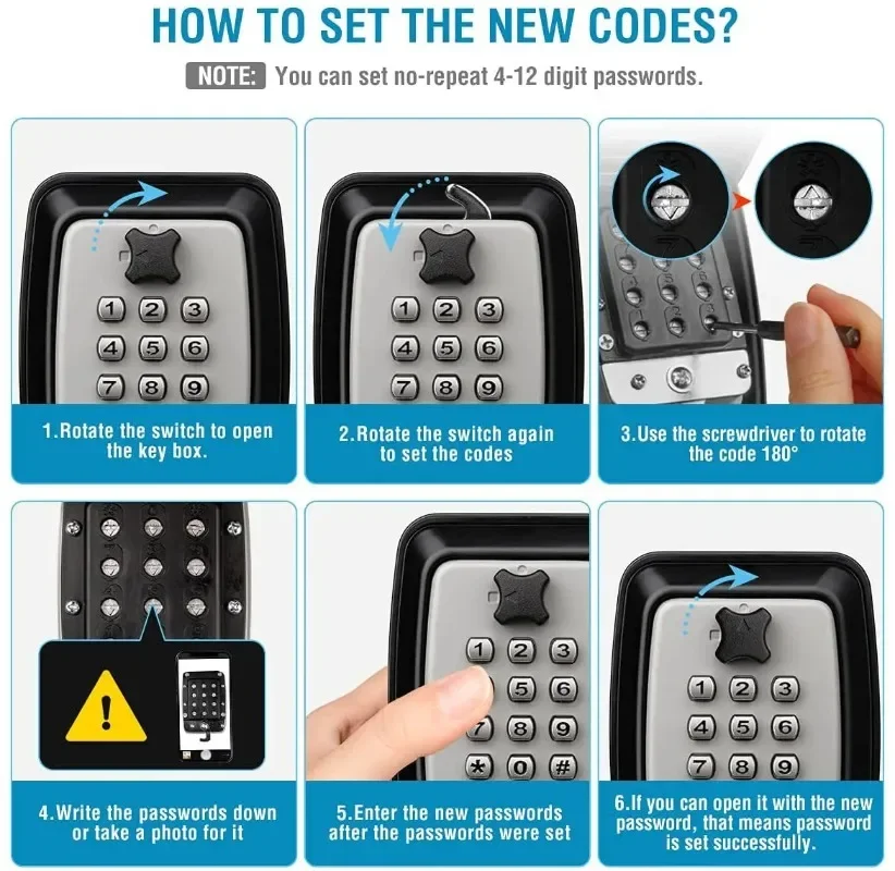 Passwort-Schlüsselkasten, wass – Home Security Key Box Bewertung und Preis